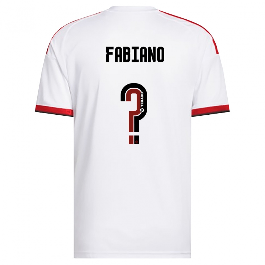 נשים Fabiano #0 לבן אדום שחור הרחק ג'רזי 2026/27 חולצה קצרה