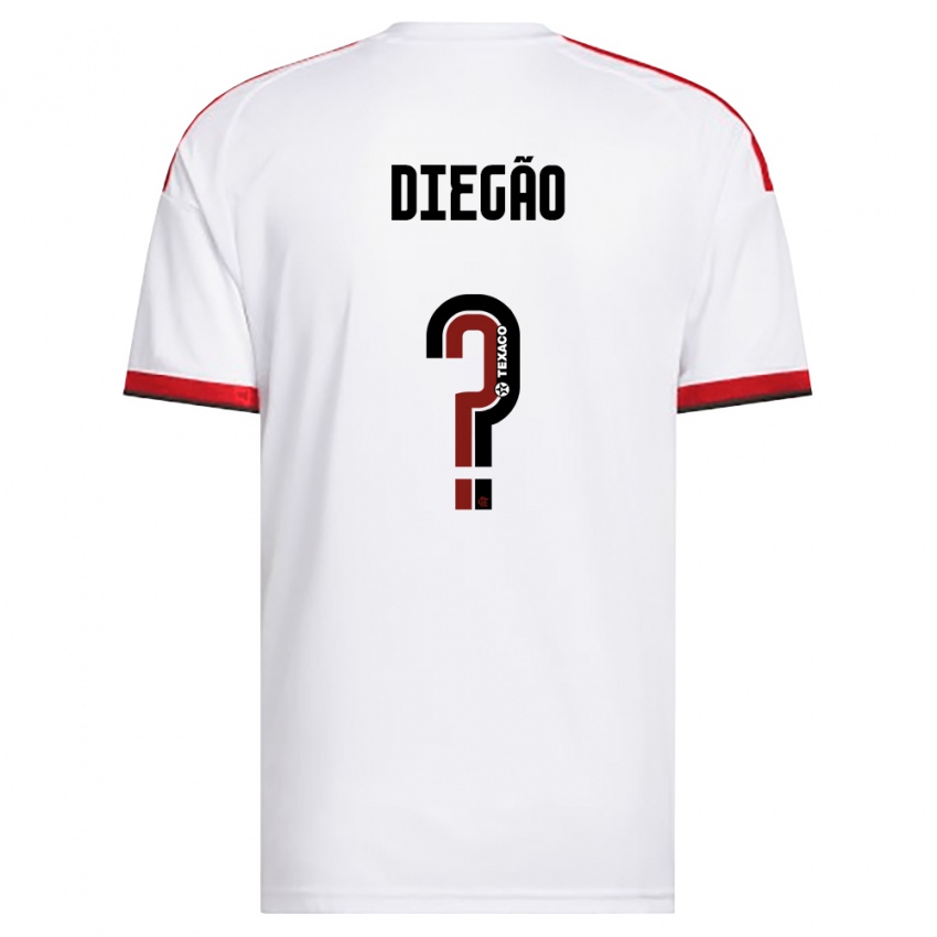 נשים Diegão #0 לבן אדום שחור הרחק ג'רזי 2026/27 חולצה קצרה