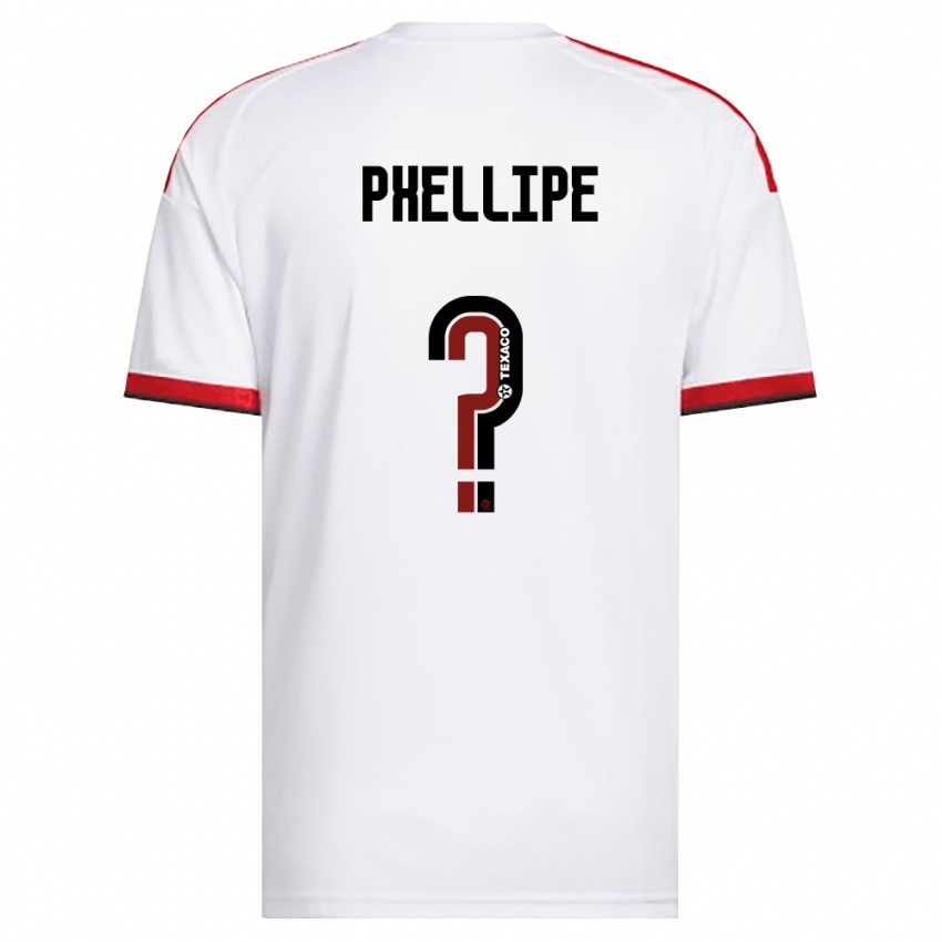 נשים Phellipe #0 לבן אדום שחור הרחק ג'רזי 2026/27 חולצה קצרה
