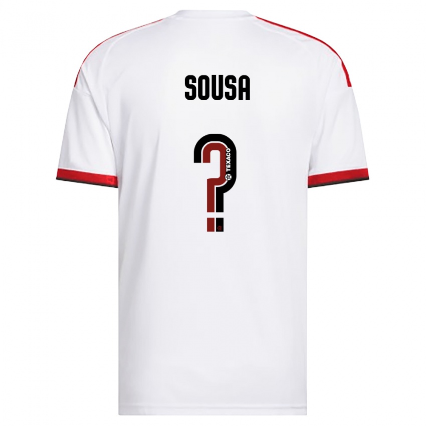 נשים Guilherme Sousa #0 לבן אדום שחור הרחק ג'רזי 2026/27 חולצה קצרה