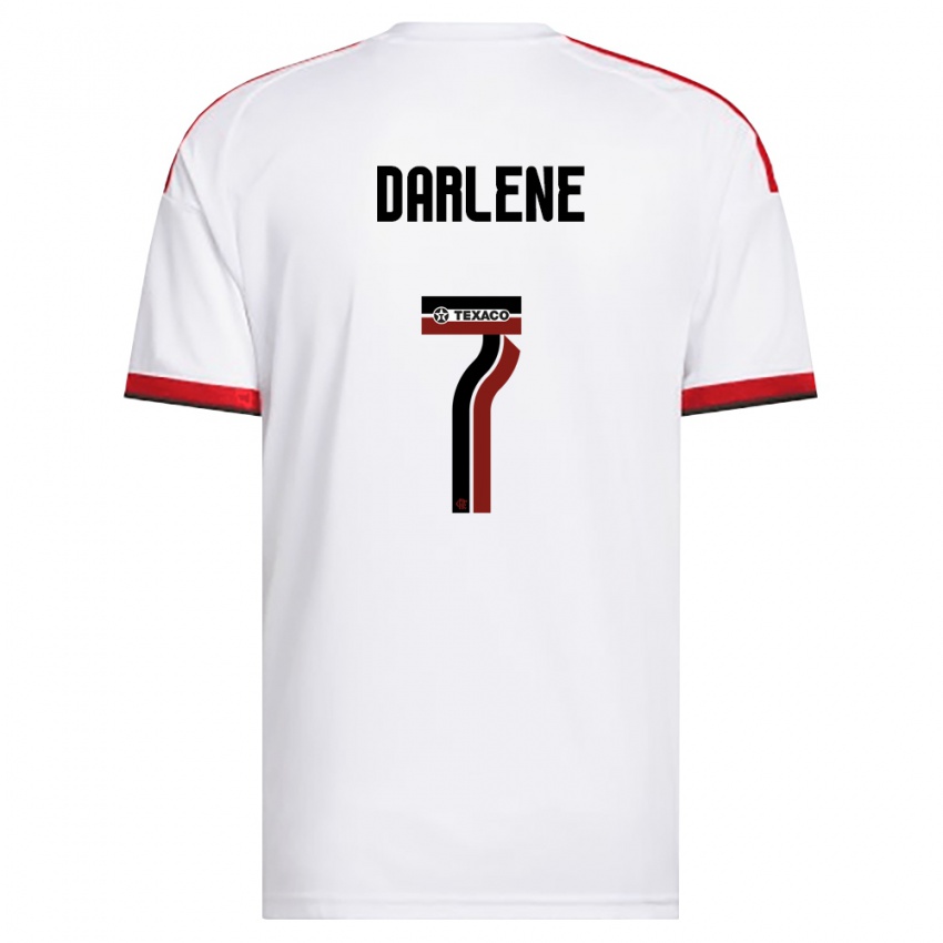 נשים Darlene #7 לבן אדום שחור הרחק ג'רזי 2026/27 חולצה קצרה