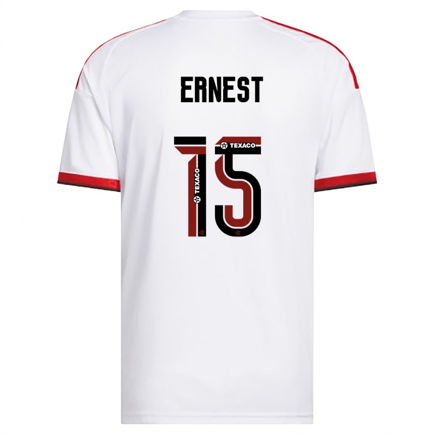 נשים Ernest #15 לבן אדום שחור הרחק ג'רזי 2026/27 חולצה קצרה