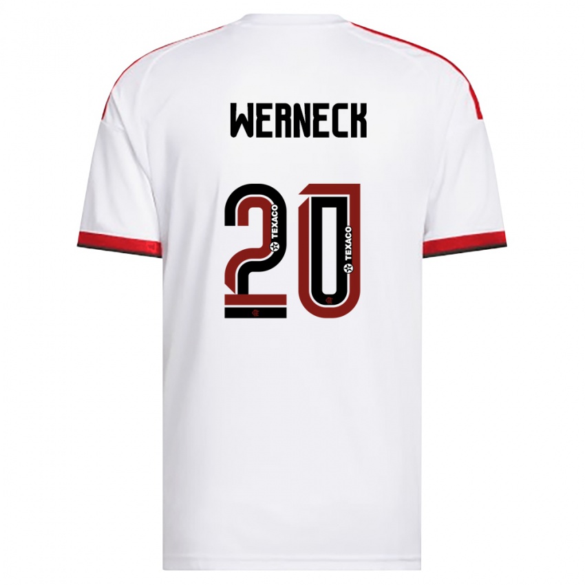 נשים Gabriel Werneck #20 לבן אדום שחור הרחק ג'רזי 2026/27 חולצה קצרה