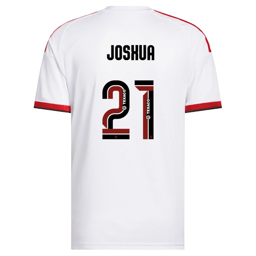 נשים Joshua #21 לבן אדום שחור הרחק ג'רזי 2026/27 חולצה קצרה