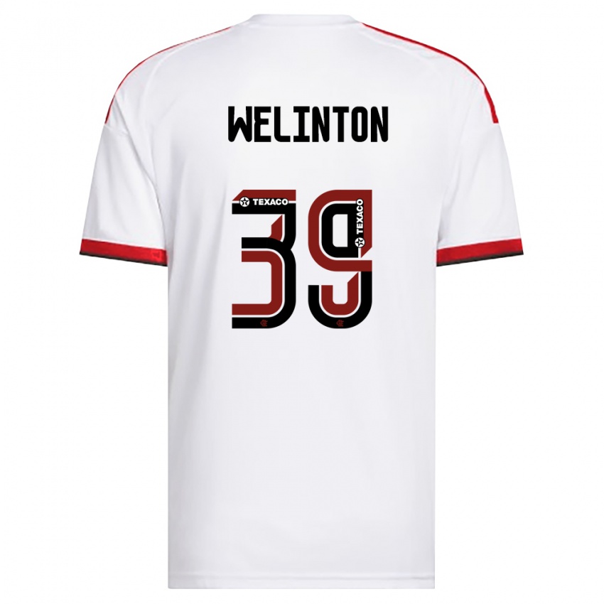 נשים Zé Welinton #39 לבן אדום שחור הרחק ג'רזי 2026/27 חולצה קצרה