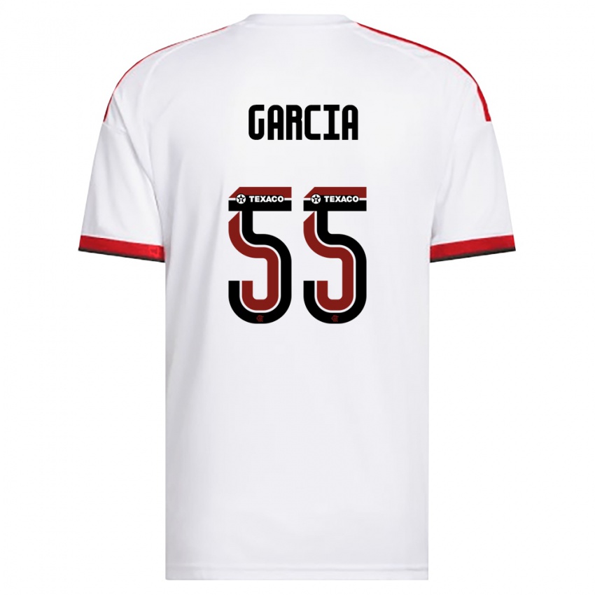 נשים Caio Garcia #55 לבן אדום שחור הרחק ג'רזי 2026/27 חולצה קצרה