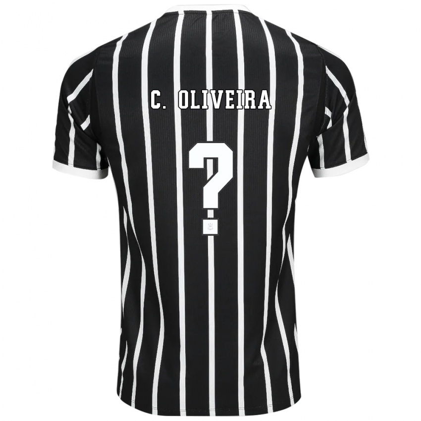 נשים Christian Oliveira #0 שחור לבן אדום הרחק ג'רזי 2026/27 חולצה קצרה