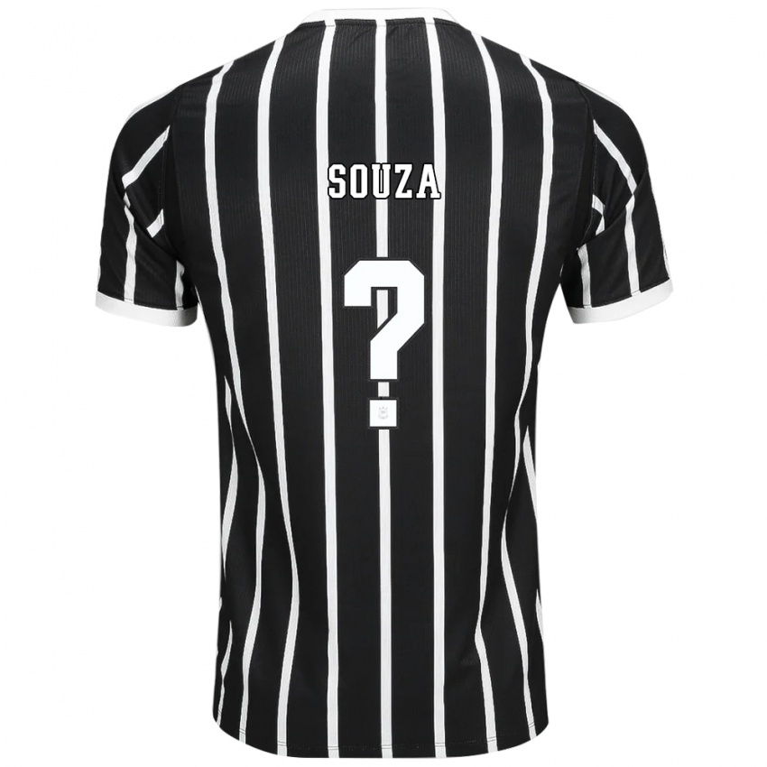 נשים Cauã Souza #0 שחור לבן אדום הרחק ג'רזי 2026/27 חולצה קצרה
