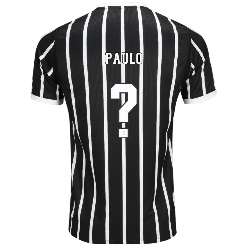 נשים Paulo #0 שחור לבן אדום הרחק ג'רזי 2026/27 חולצה קצרה