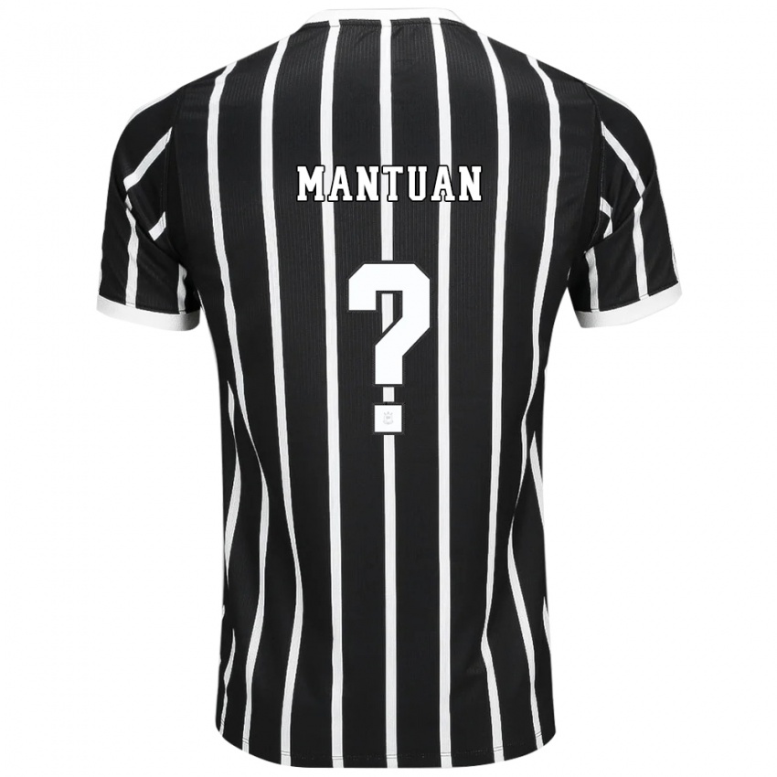 נשים Gustavo Mantuan #0 שחור לבן אדום הרחק ג'רזי 2026/27 חולצה קצרה