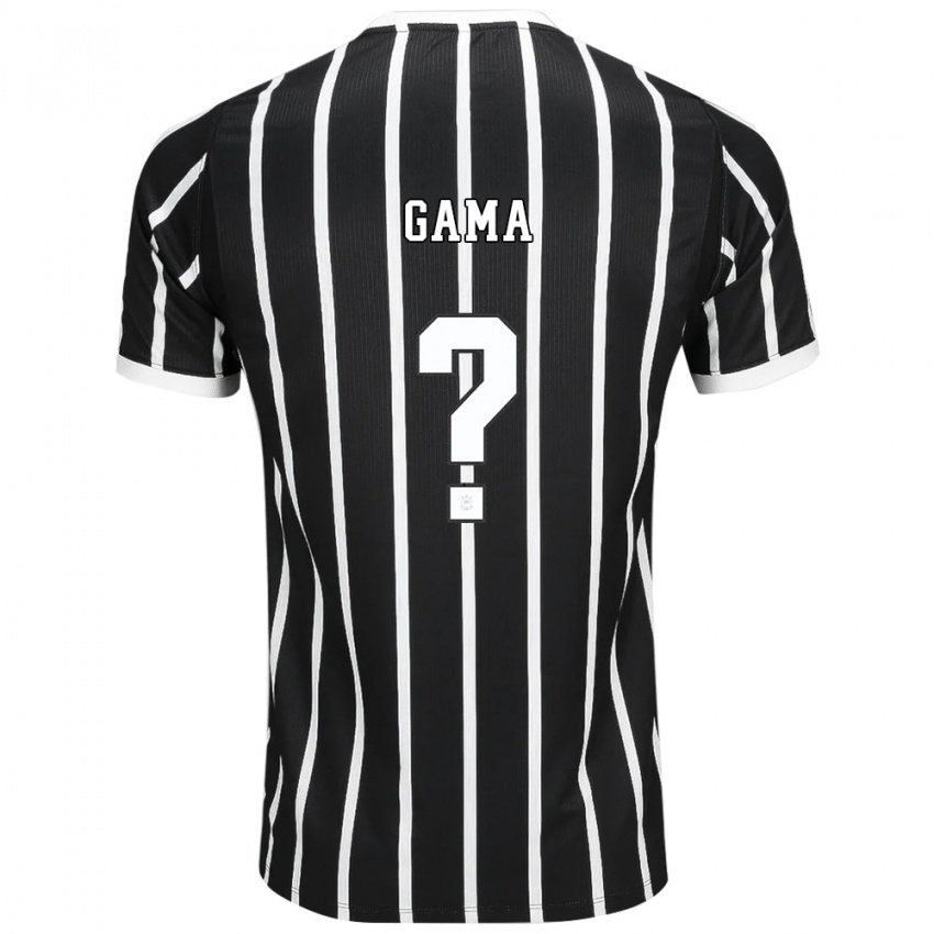 נשים Guilherme Gama #0 שחור לבן אדום הרחק ג'רזי 2026/27 חולצה קצרה