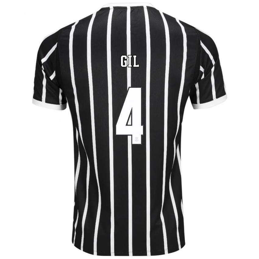 נשים Gil #4 שחור לבן אדום הרחק ג'רזי 2026/27 חולצה קצרה