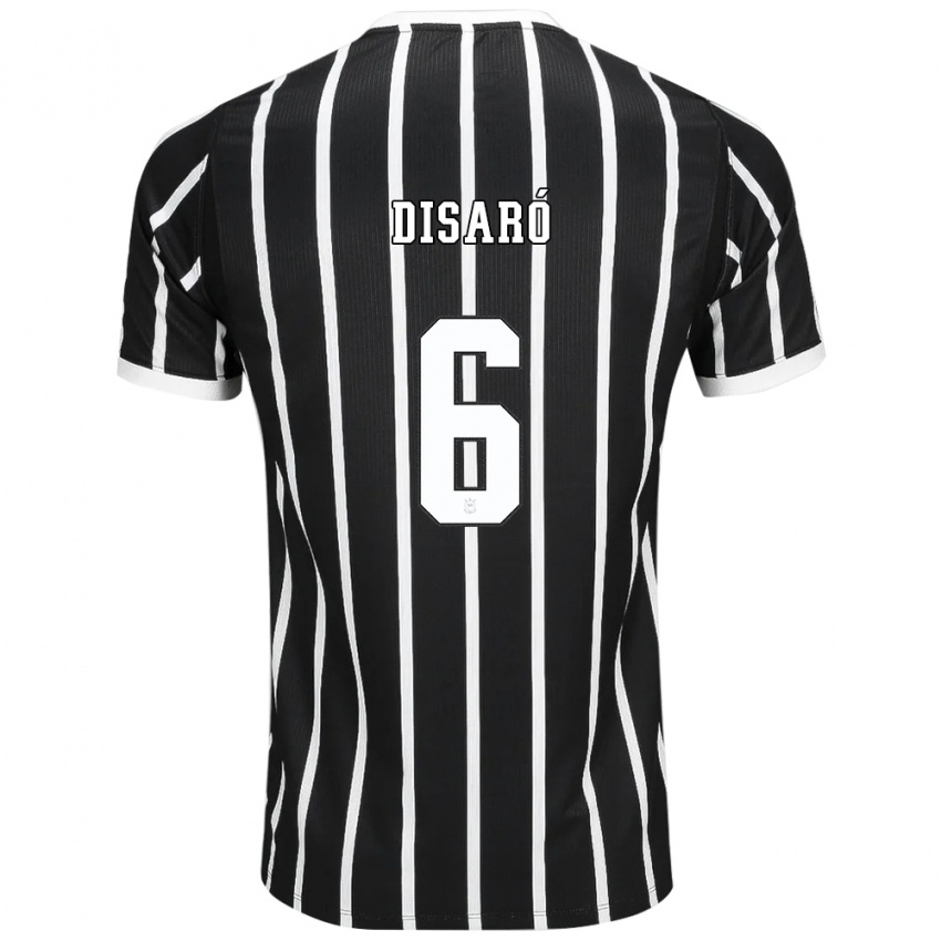 נשים João Disaró #6 שחור לבן אדום הרחק ג'רזי 2026/27 חולצה קצרה