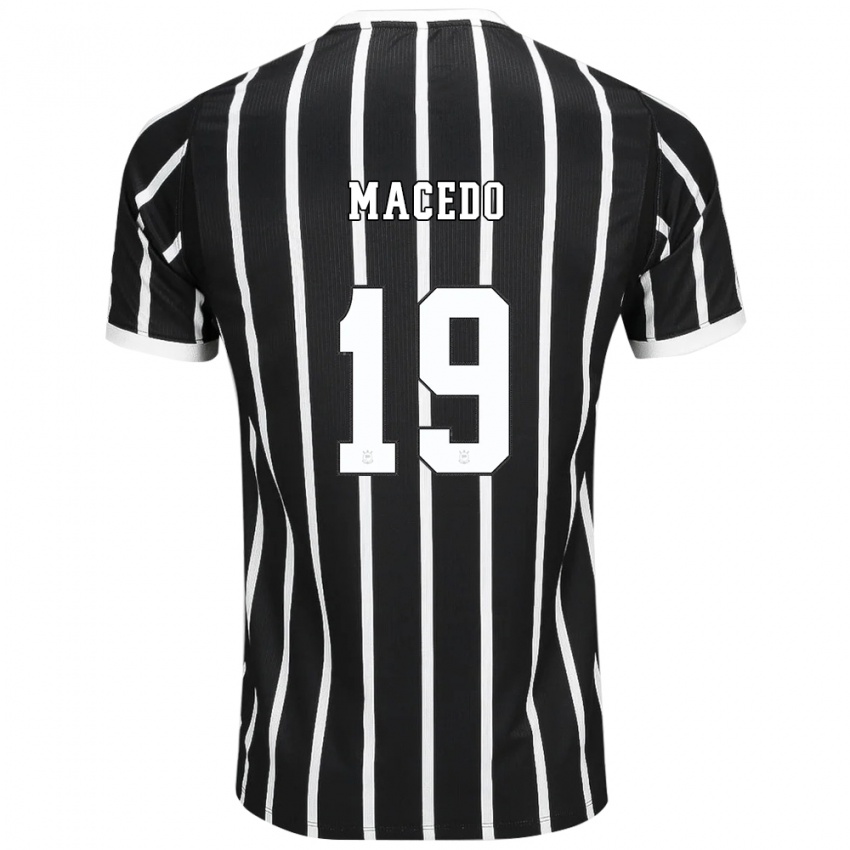 נשים Igor Macedo #19 שחור לבן אדום הרחק ג'רזי 2026/27 חולצה קצרה