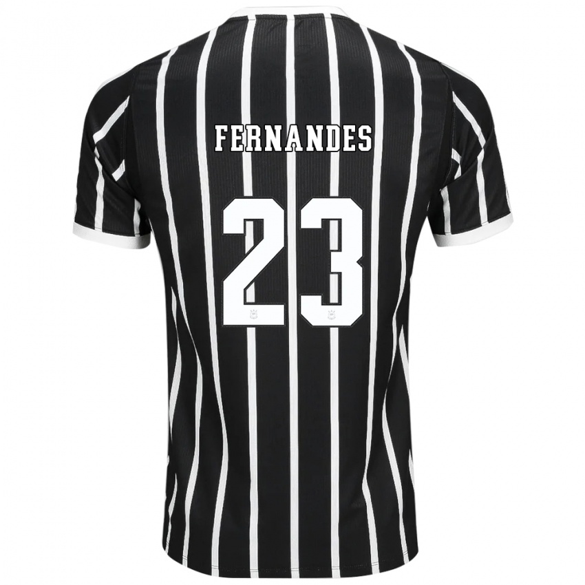נשים Gi Fernandes #23 שחור לבן אדום הרחק ג'רזי 2026/27 חולצה קצרה