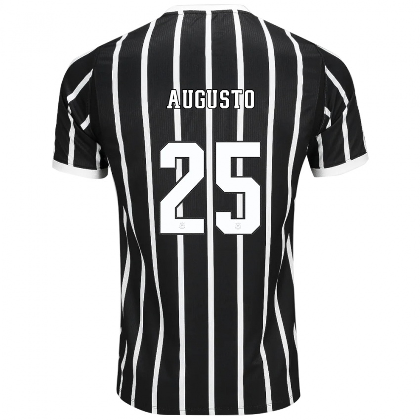 נשים Brenno Augusto #25 שחור לבן אדום הרחק ג'רזי 2026/27 חולצה קצרה