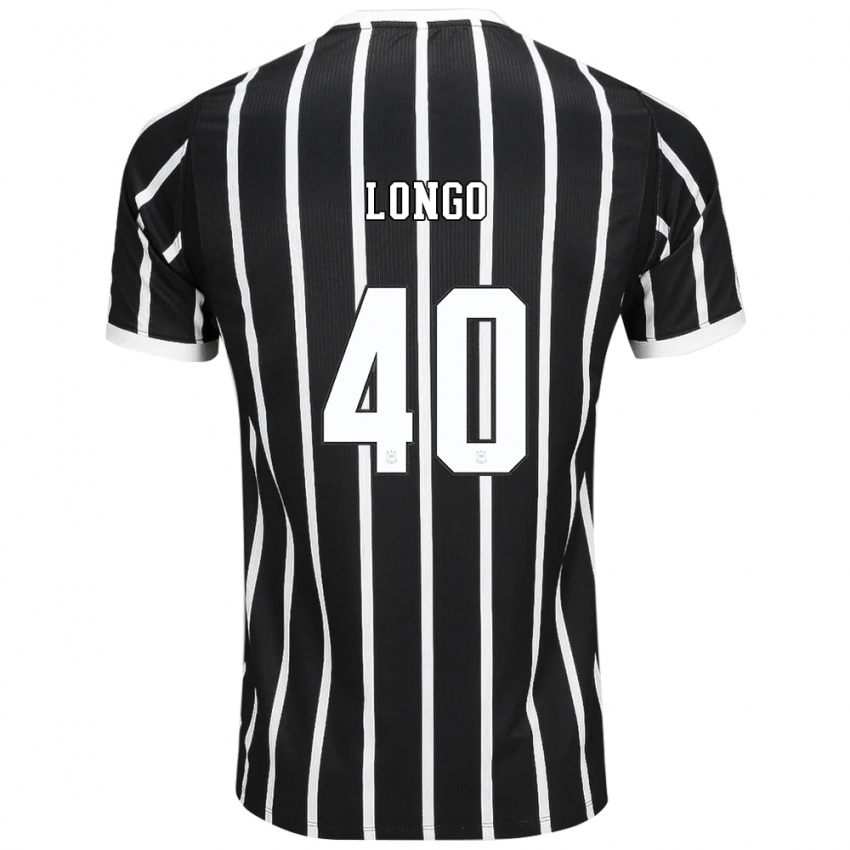 נשים Felipe Longo #40 שחור לבן אדום הרחק ג'רזי 2026/27 חולצה קצרה