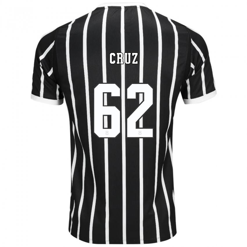 נשים Isa Cruz #62 שחור לבן אדום הרחק ג'רזי 2026/27 חולצה קצרה