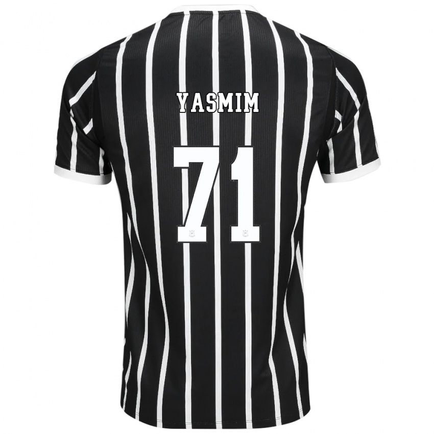נשים Yasmim Assis Ribeiro #71 שחור לבן אדום הרחק ג'רזי 2026/27 חולצה קצרה