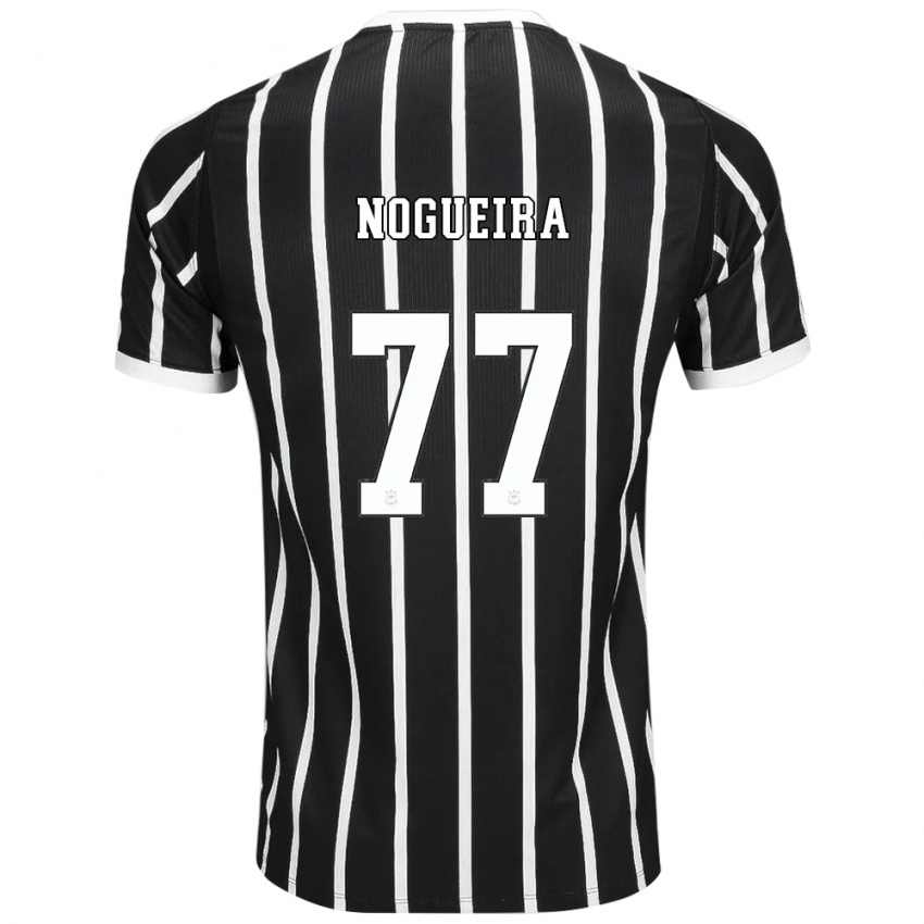 נשים Carol Nogueira #77 שחור לבן אדום הרחק ג'רזי 2026/27 חולצה קצרה