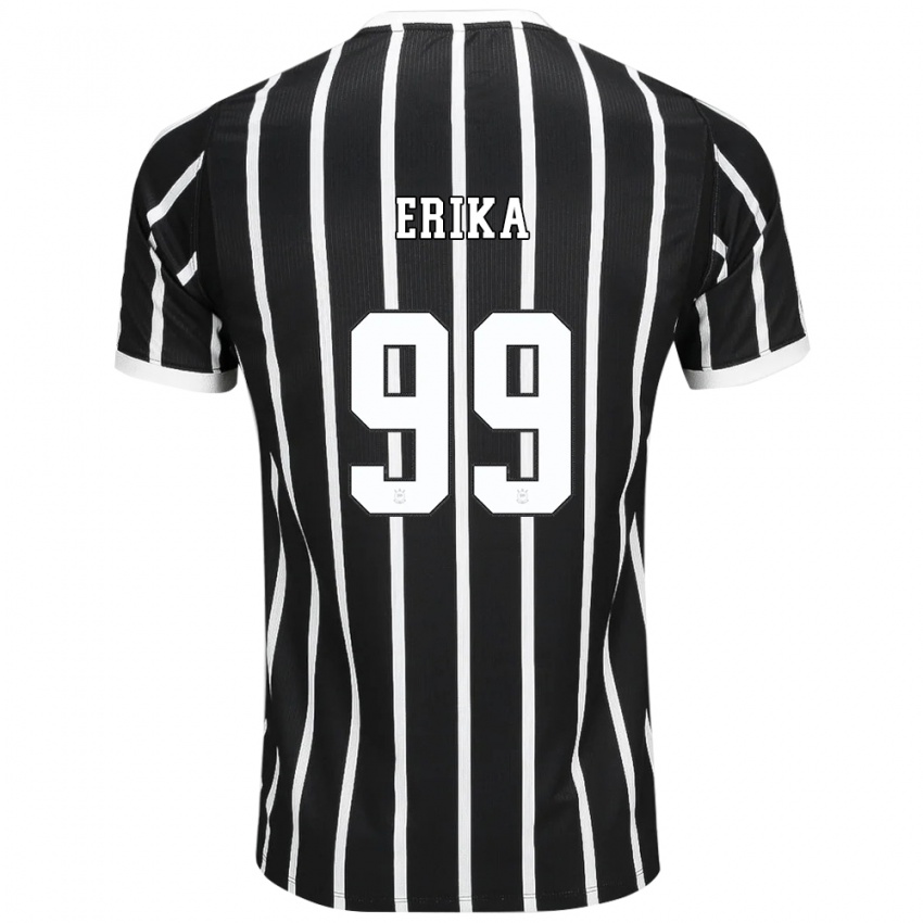 נשים Erika #99 שחור לבן אדום הרחק ג'רזי 2026/27 חולצה קצרה