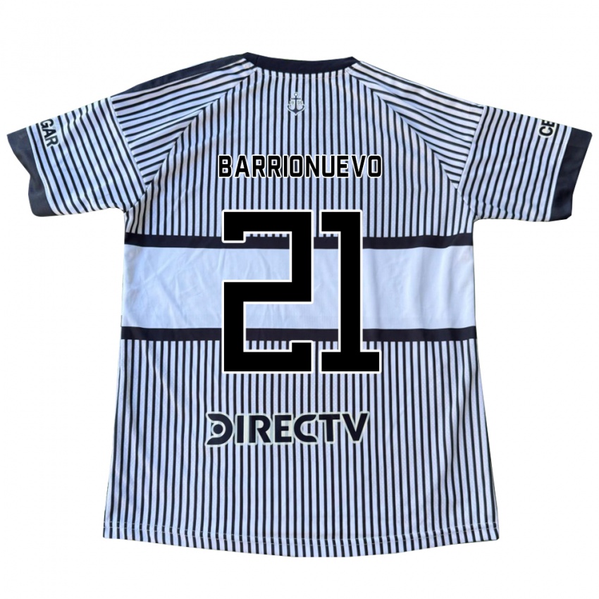 נשים Emiliano Barrionuevo #21 לבן שחור צהוב הרחק ג'רזי 2026/27 חולצה קצרה