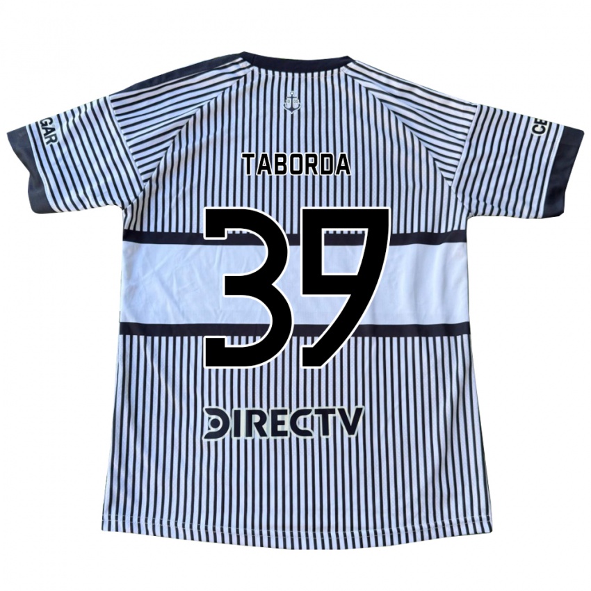 נשים Vicente Taborda #39 לבן שחור צהוב הרחק ג'רזי 2026/27 חולצה קצרה