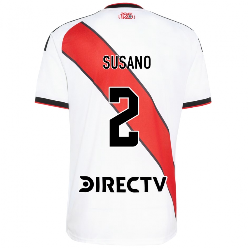 ילדים Ángel Susano #2 אדום שחור לבן ג'רזי ביתית 2026/27 חולצה קצרה
