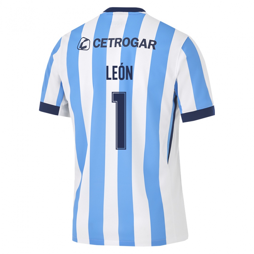 ילדים Roberto León #1 כחול בהיר לבן שחור ג'רזי ביתית 2026/27 חולצה קצרה