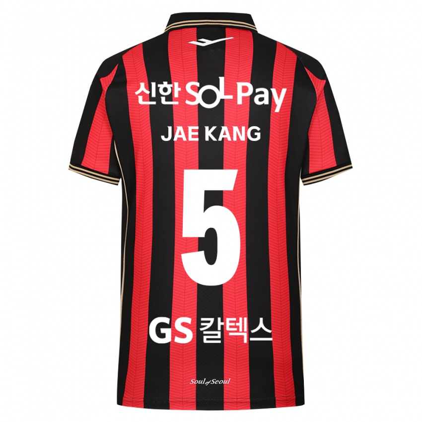 ילדים Jae-Kang Kim #5 אדום לבן שחור ג'רזי ביתית 2026/27 חולצה קצרה