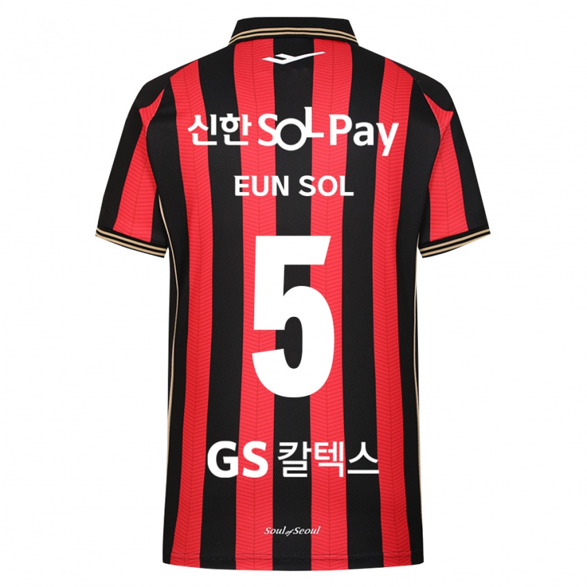 ילדים Kim Eun-Sol #5 אדום לבן שחור ג'רזי ביתית 2026/27 חולצה קצרה