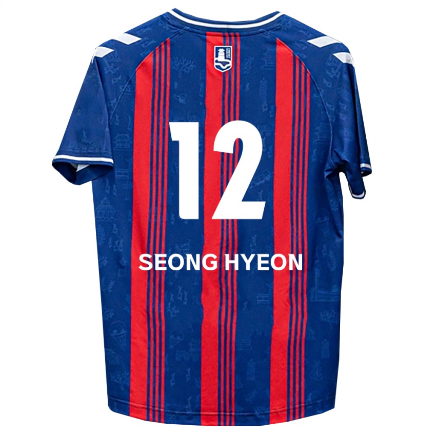 ילדים Seong-Hyeon Choi #12 כחול אדום לבן ג'רזי ביתית 2026/27 חולצה קצרה