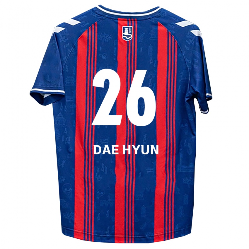 ילדים Dae-Hyun Kim #26 כחול אדום לבן ג'רזי ביתית 2026/27 חולצה קצרה