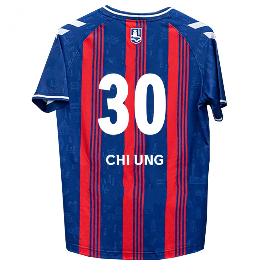 ילדים Chi-Ung Choi #30 כחול אדום לבן ג'רזי ביתית 2026/27 חולצה קצרה ילדים Chi-Ung Choi #30 כחול אדום לבן ג'רזי ביתית 2026/27 חולצה קצרה