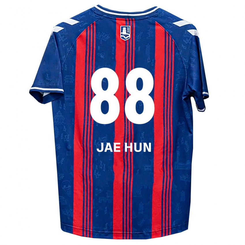 ילדים Jae-Hun Park #88 כחול אדום לבן ג'רזי ביתית 2026/27 חולצה קצרה