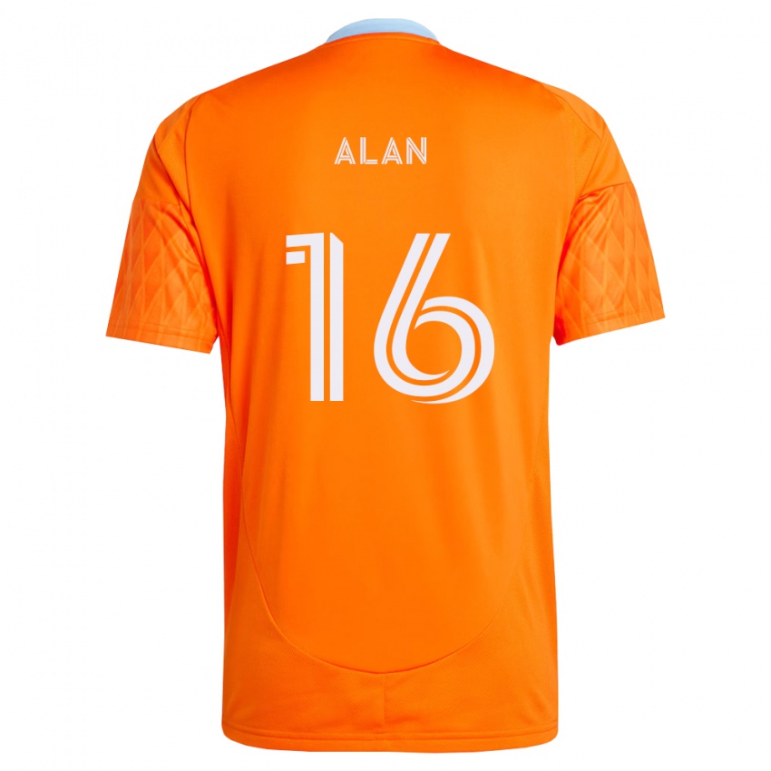 ילדים Alan #16 כתום לבן ג'רזי ביתית 2026/27 חולצה קצרה