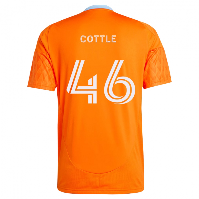 ילדים Tristan Cottle #46 כתום לבן ג'רזי ביתית 2026/27 חולצה קצרה