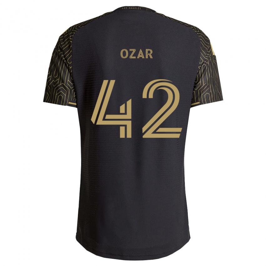 ילדים Miles Ozar #42 חום שחור ג'רזי ביתית 2026/27 חולצה קצרה