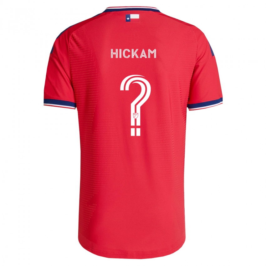 ילדים Landon Hickam #0 אדום כחול לבן ג'רזי ביתית 2026/27 חולצה קצרה