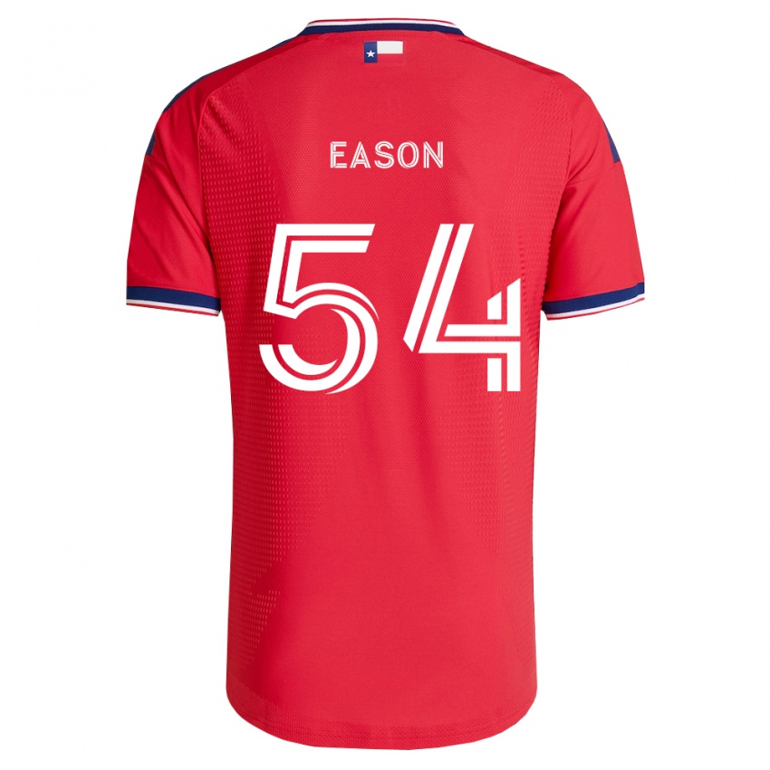 ילדים Jordyn Eason #54 אדום כחול לבן ג'רזי ביתית 2026/27 חולצה קצרה