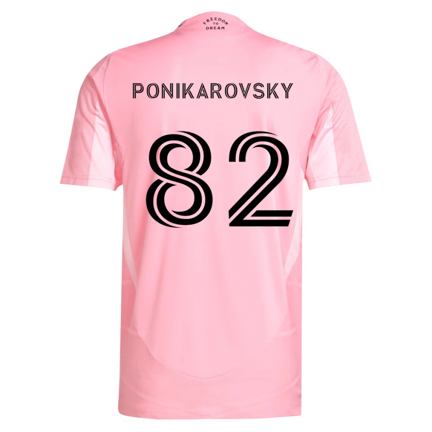 ילדים Max Ponikarovsky #82 ורוד שחור ג'רזי ביתית 2026/27 חולצה קצרה