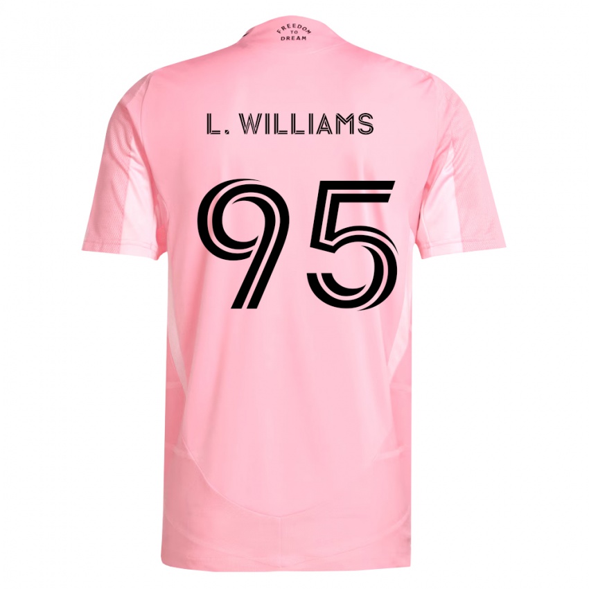 ילדים Levi Williams #95 ורוד שחור ג'רזי ביתית 2026/27 חולצה קצרה