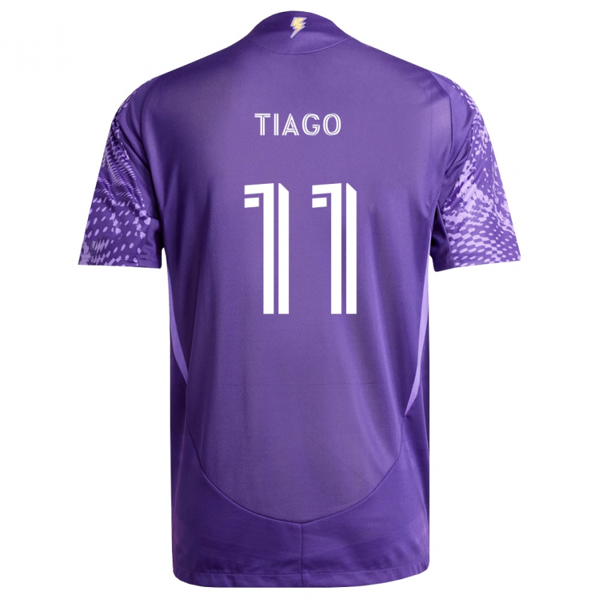 ילדים Tiago #11 סגול לבן ג'רזי ביתית 2026/27 חולצה קצרה