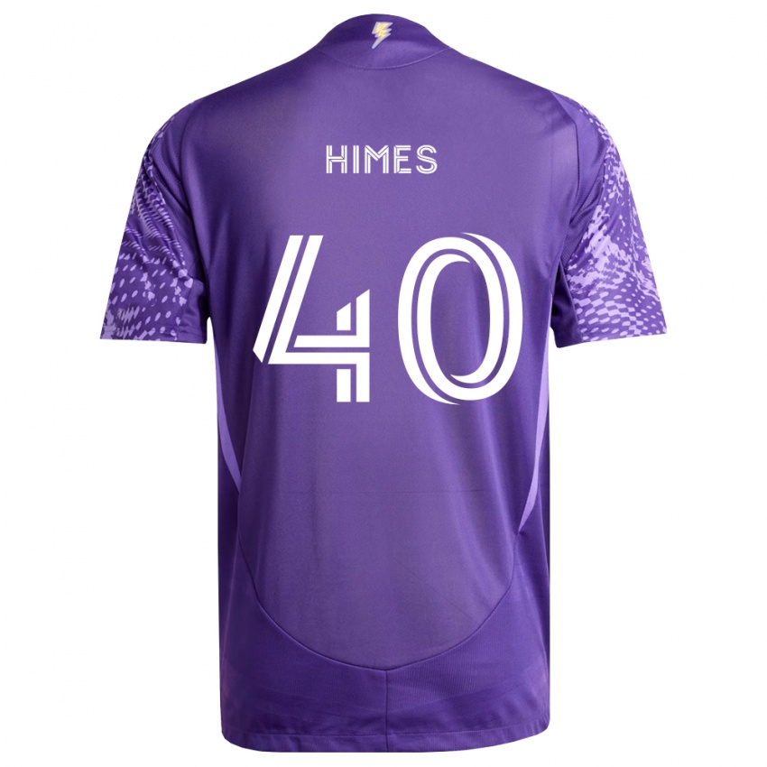 ילדים Tristan Himes #40 סגול לבן ג'רזי ביתית 2026/27 חולצה קצרה