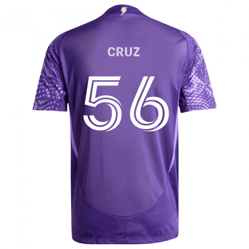 ילדים Pedro Cruz #56 סגול לבן ג'רזי ביתית 2026/27 חולצה קצרה