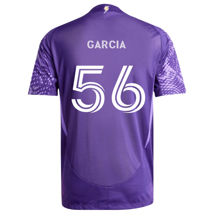 ילדים Jakob Garcia #56 סגול לבן ג'רזי ביתית 2026/27 חולצה קצרה