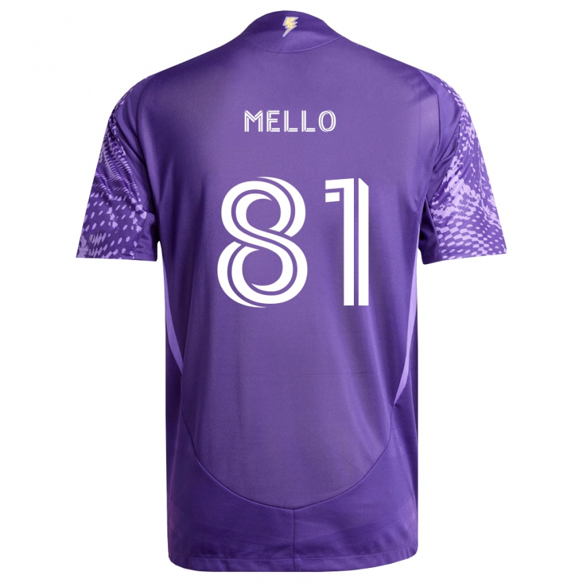 ילדים Murillo Mello #81 סגול לבן ג'רזי ביתית 2026/27 חולצה קצרה
