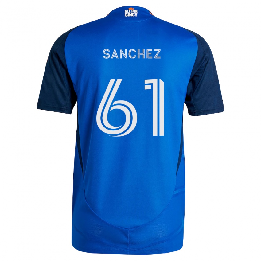 ילדים Santiago Sanchez #61 כחול מלכותי כתום ג'רזי ביתית 2026/27 חולצה קצרה