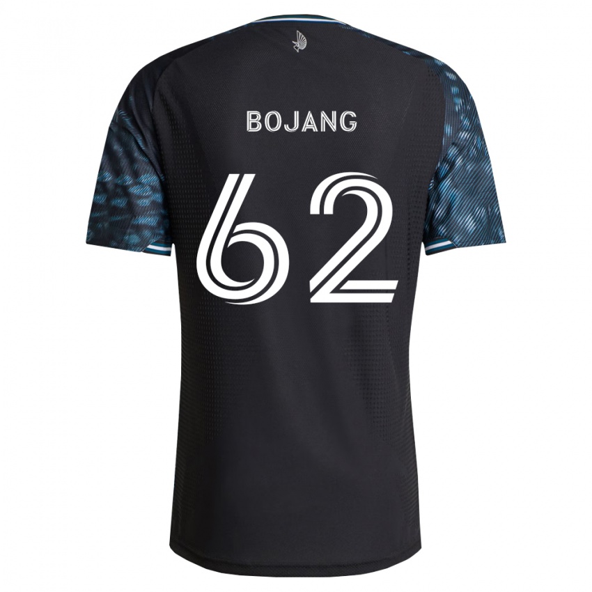 ילדים Mohammad Bojang #62 שחור לבן ג'רזי ביתית 2026/27 חולצה קצרה