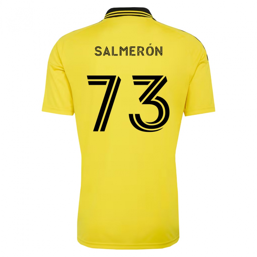 ילדים Jorge Salmerón #73 צהוב שחור ג'רזי ביתית 2026/27 חולצה קצרה